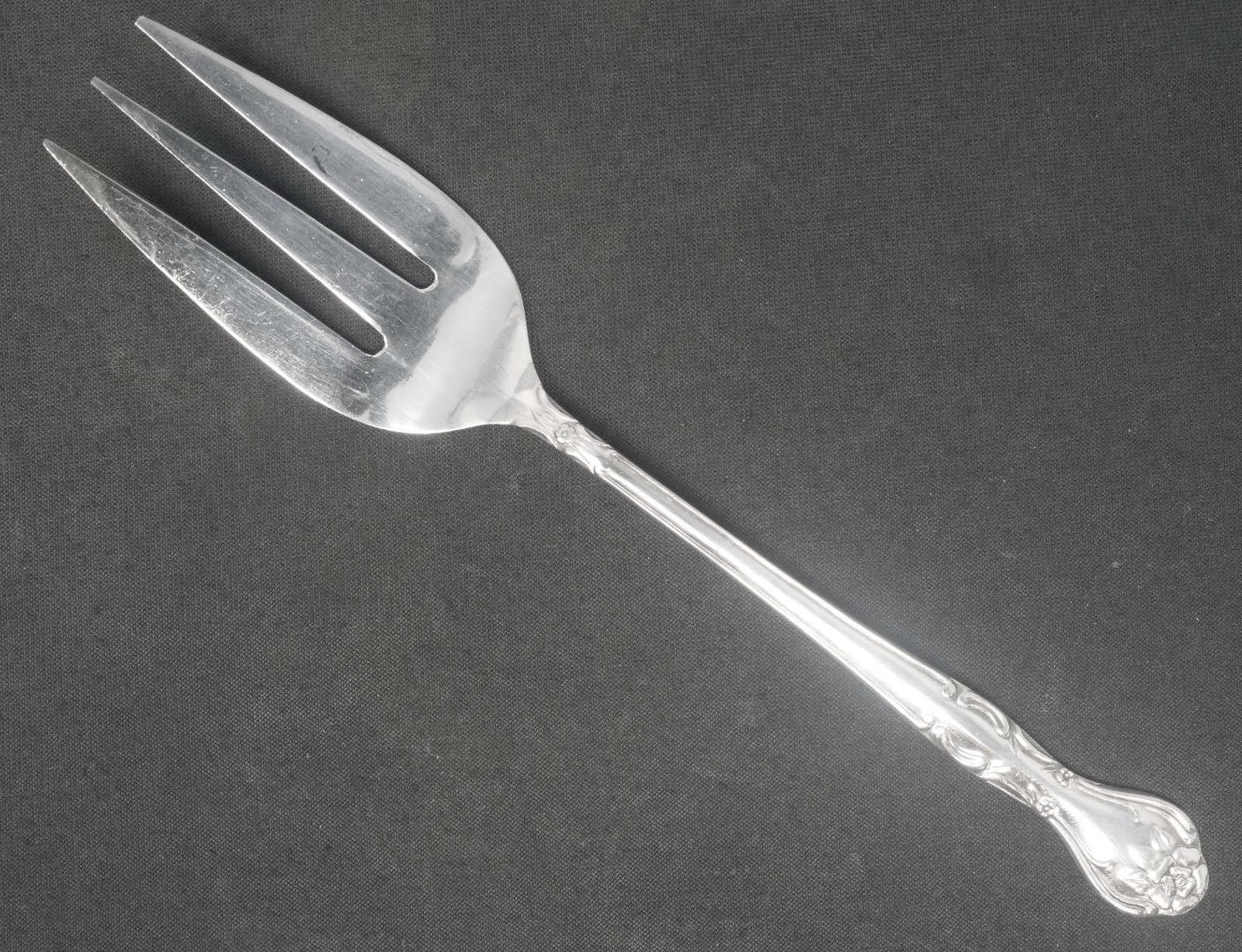 National Norma Silverplated Cold Meat Fork. 8 1/2" Long