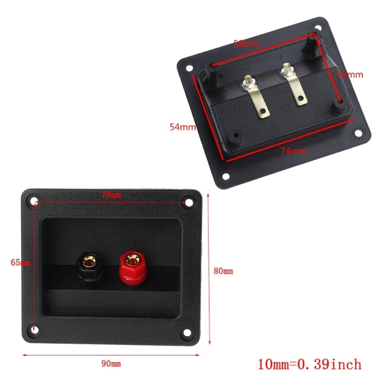 Speaker Box Terminal Binding Post Stereo Screw Cup Wire Terminal Cup Spring Type