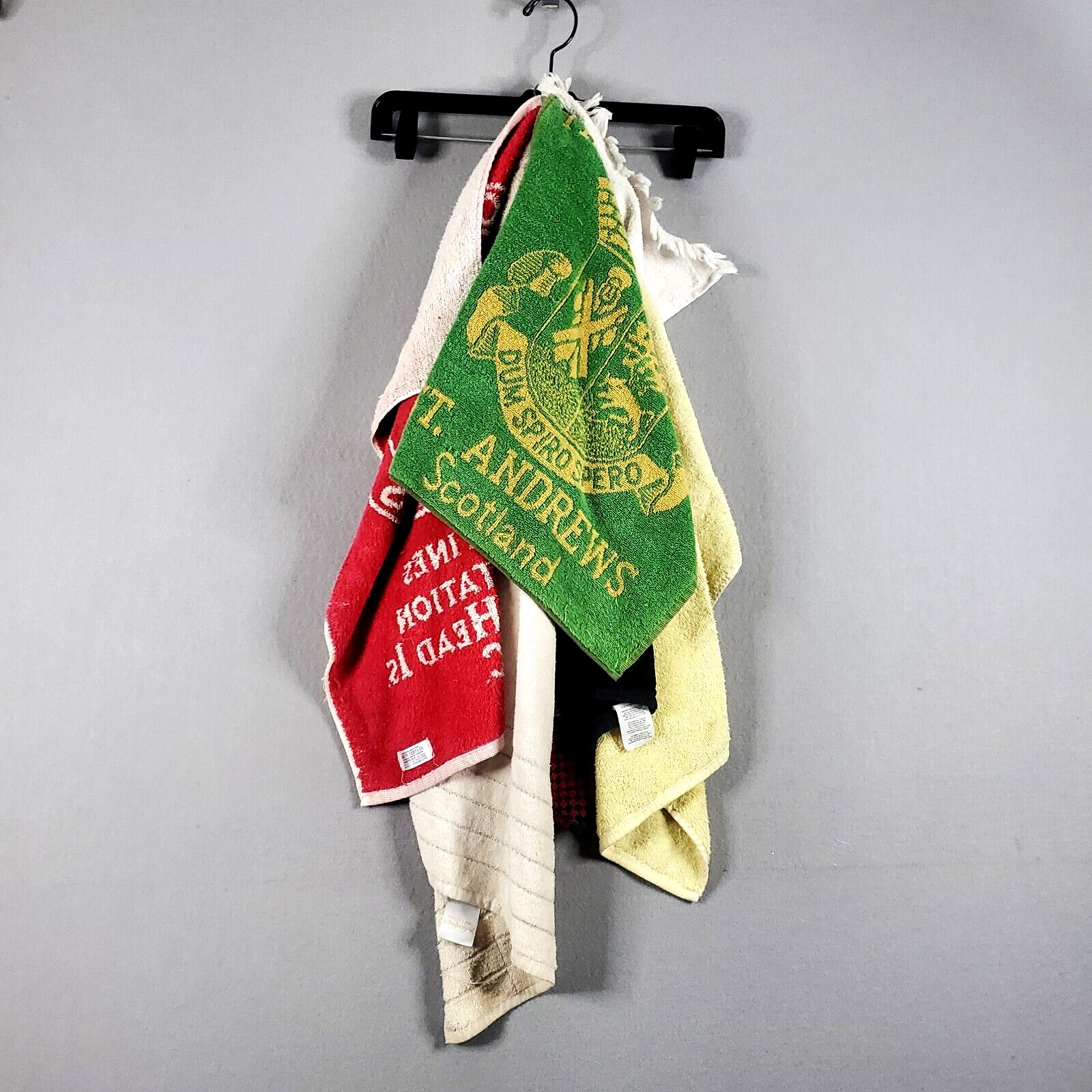 Lot of 7 Vtg Golf Towels St Andrews Scotland The Old Course Connemara Kaanapali
