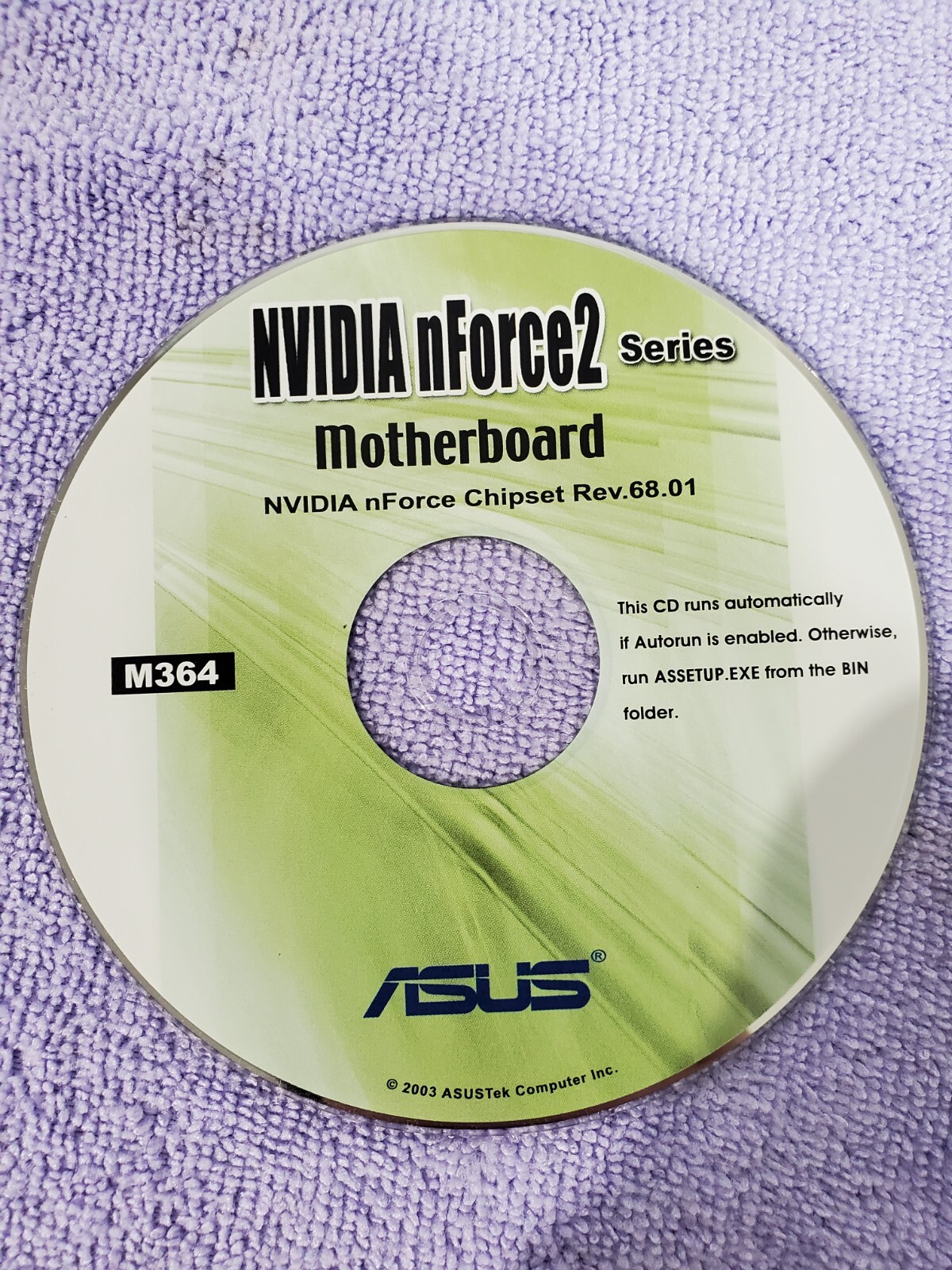 ASUS A7N8X-E Motherboard Drivers Installation Support Disk M364 CPU Tools