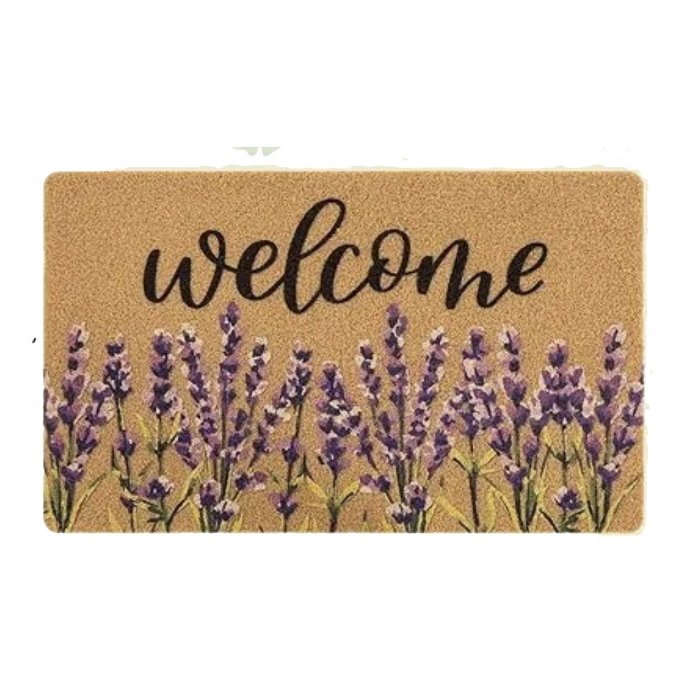 Drip Depot Lavender Welcome Doormat 17" x 29"