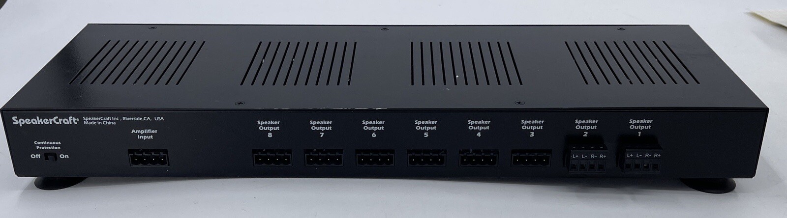 Speakercraft S8Dc 8 Zone Multi-Room Speaker Selector Switch Unit Black