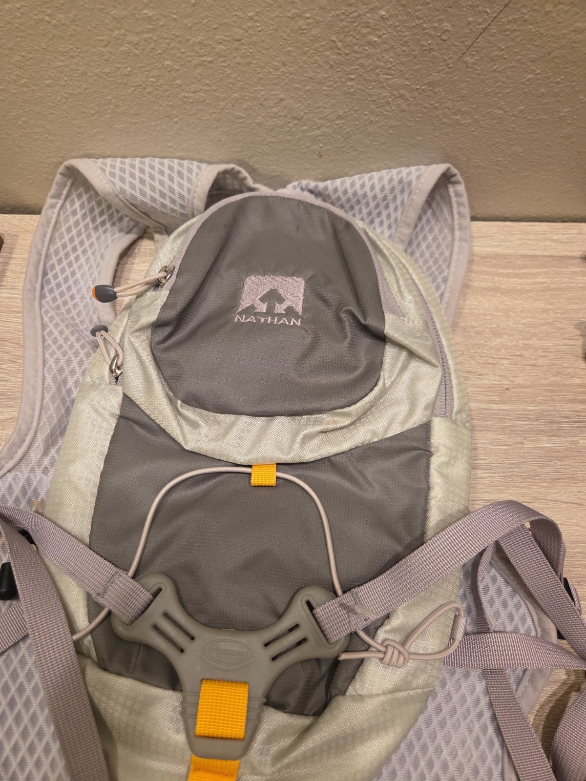 Nathan Hydration Backpack Gray Running Hiking No Bladder Stains