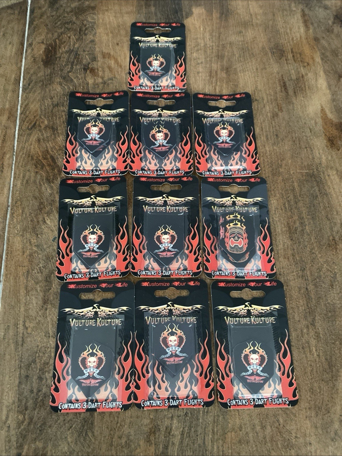 10 Sets of Vulture Kulture Standard Dart FLights