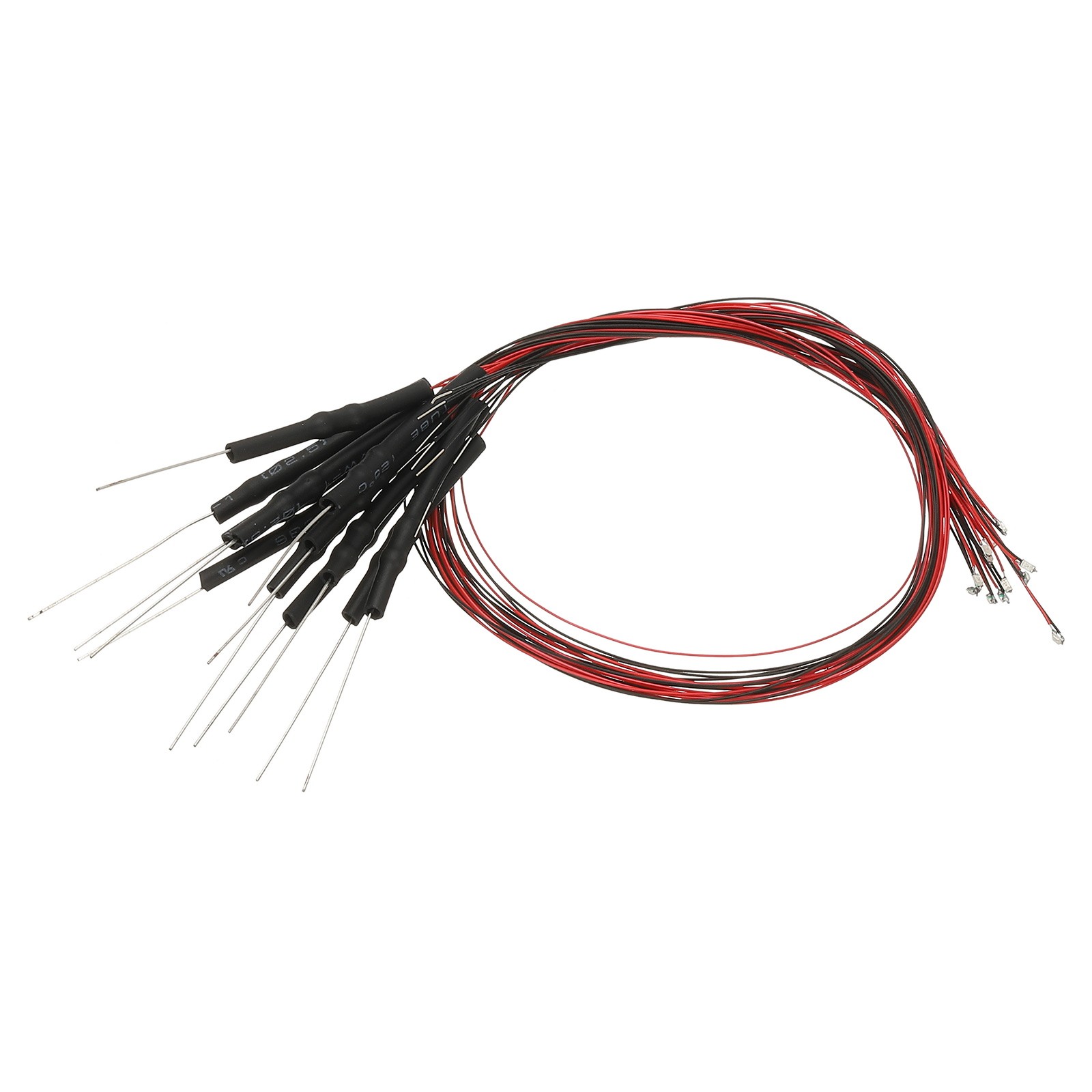 0603 Pre-Wired Micro LED, 12 Pcs 9-12V Emitting Diodes for Model, 9.8", Green