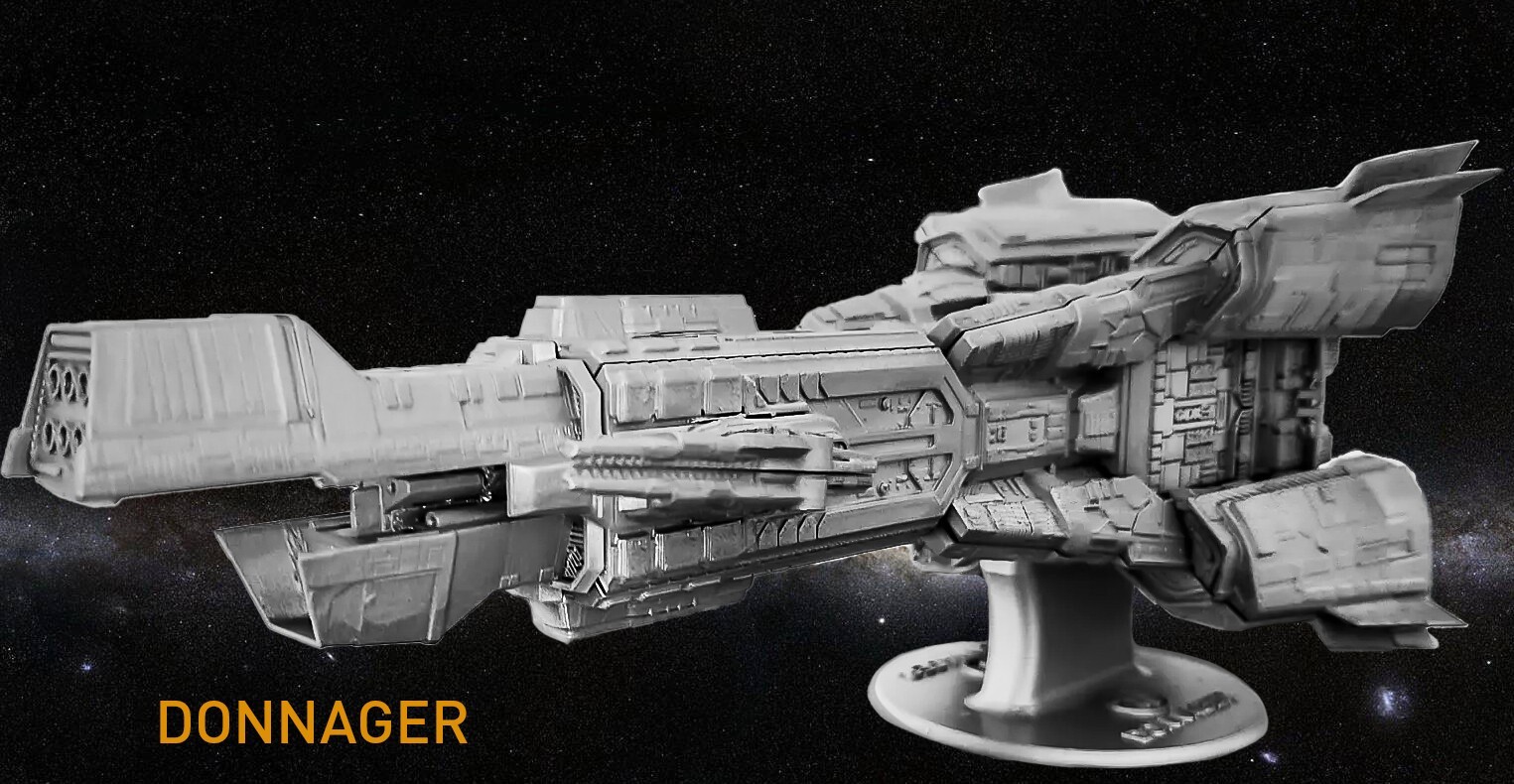The Expanse Donnager Drop Ship DIY Model kit.