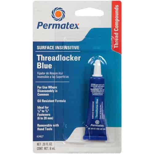Permatex Blue Medium/High Strength Threadlocker