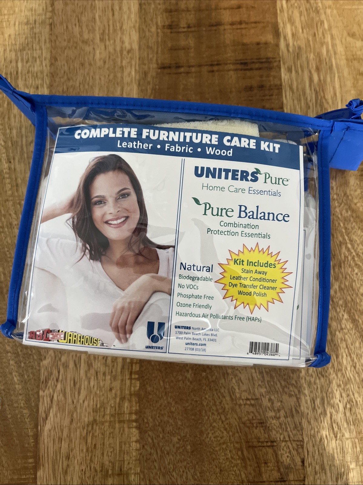Complete Natural Furniture Care Kit Cleaner  Leather Fabric Wood Uniters Pure