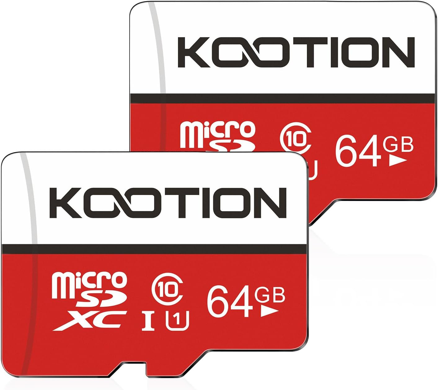 64GB Micro SD Card 2 Pack, Micro SDXC Memory Card Class 10 Micro SD Cards UHS-I,