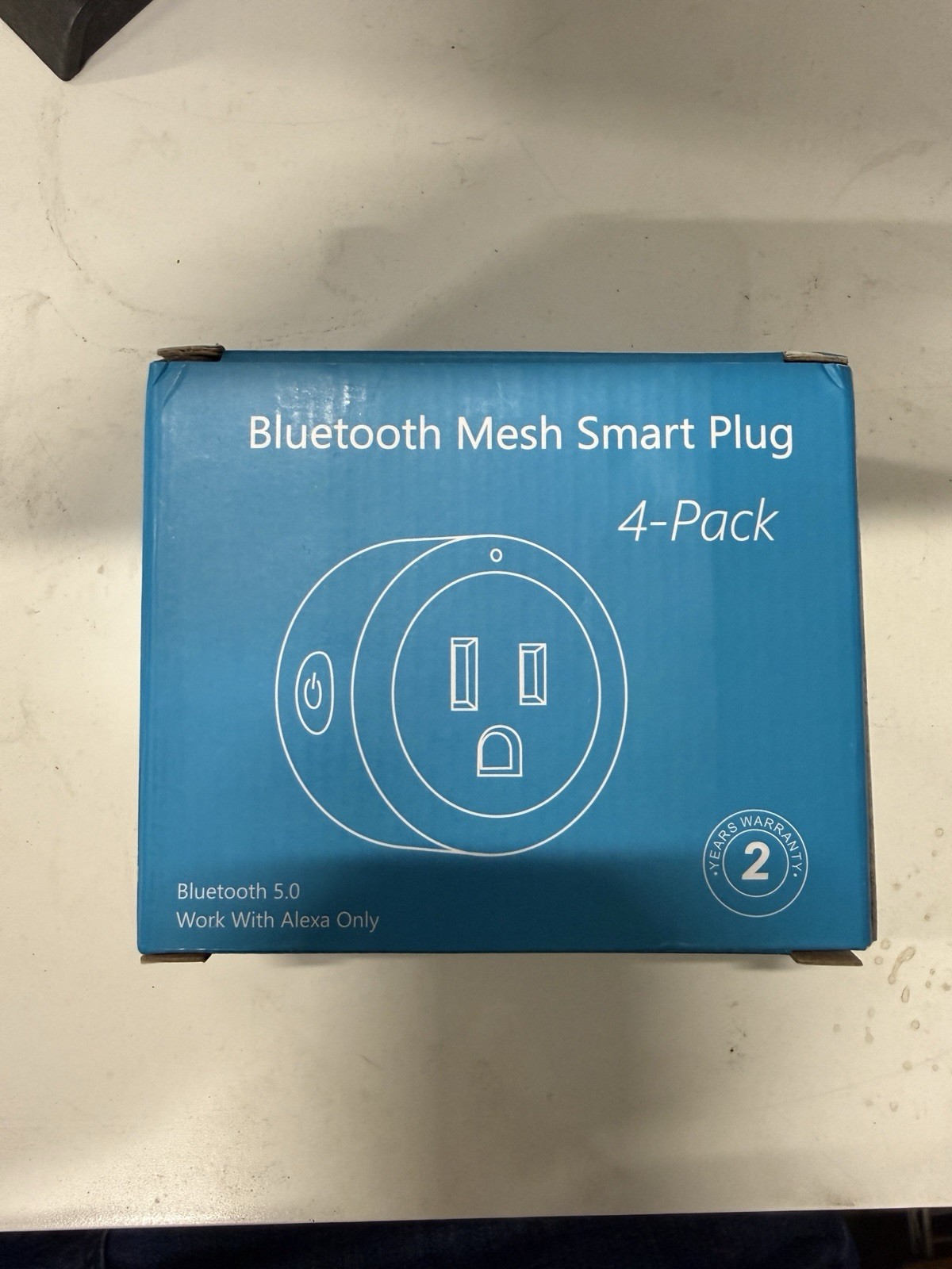 Bluetooth Mesh Smart Plug 4-Pack - Works with Alexa - New