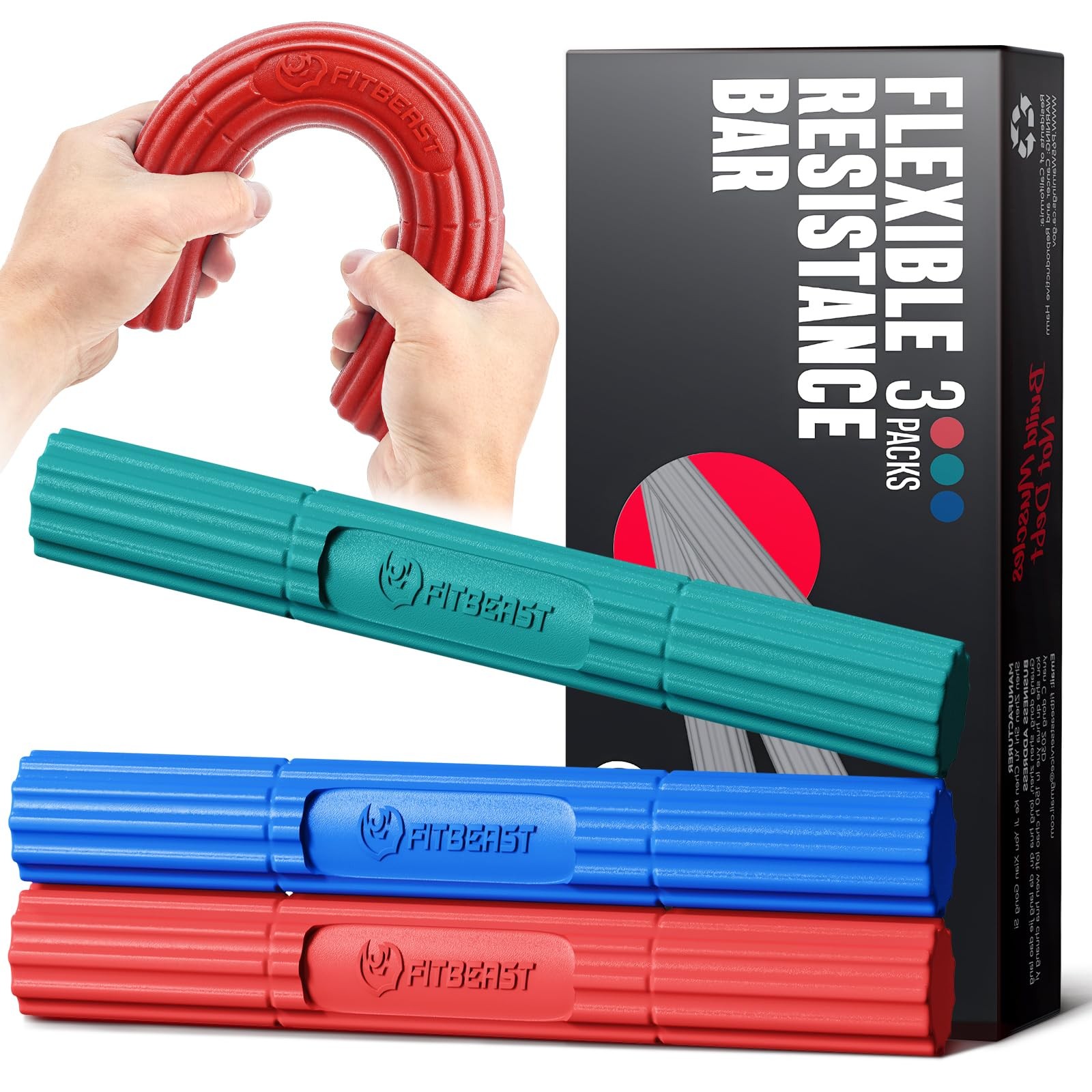 Hand Exerciser Bars for Physical Therapy - Relieves Tendonitis Pain & Improve...