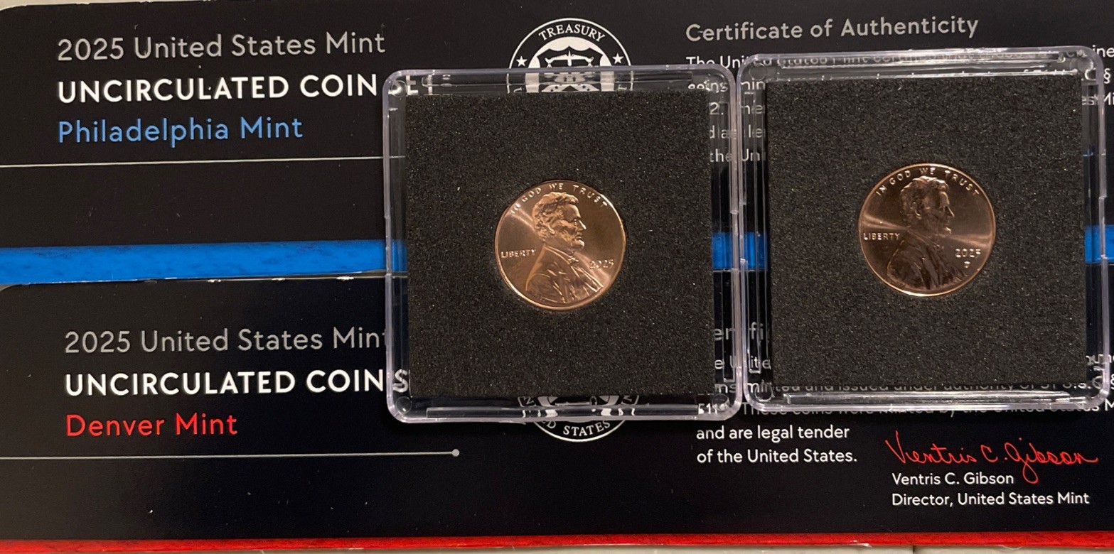 2025 PD BU High Grade Uncirculated From US Mint Set. Comes With Protective Case