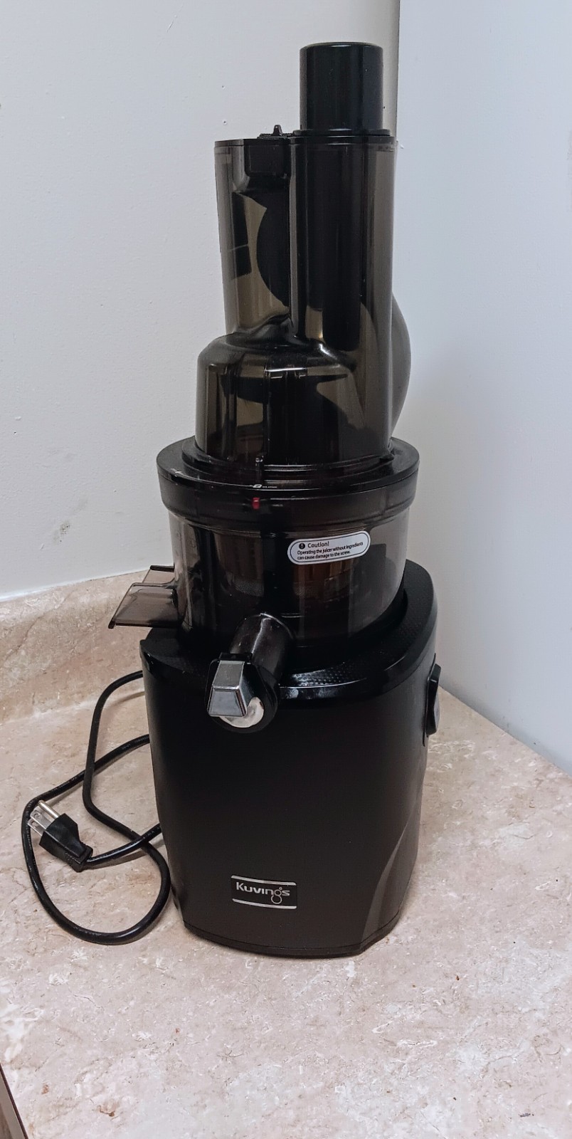 Kuvings Whole Slow Juicer REVO830SWP - Cold Press Wide Chutes - Black