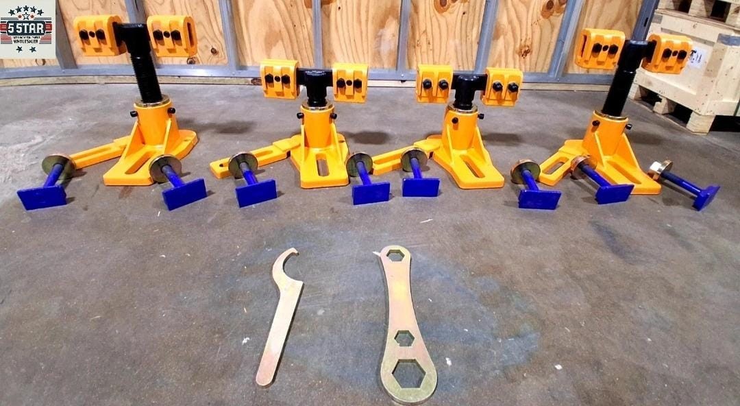 Universal Heavy Duty Auto Body Frame Machine Tie Down Clamp a Set of 4
