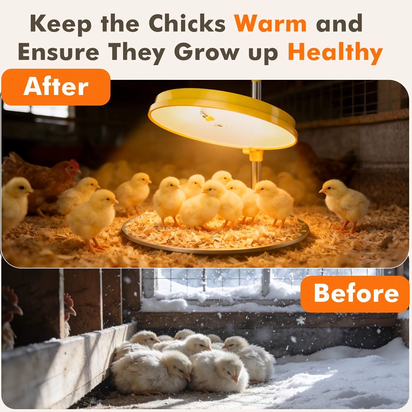 45W Chick Brooder Heating Plate Brooder Heater for Chicks with Adjustable Height