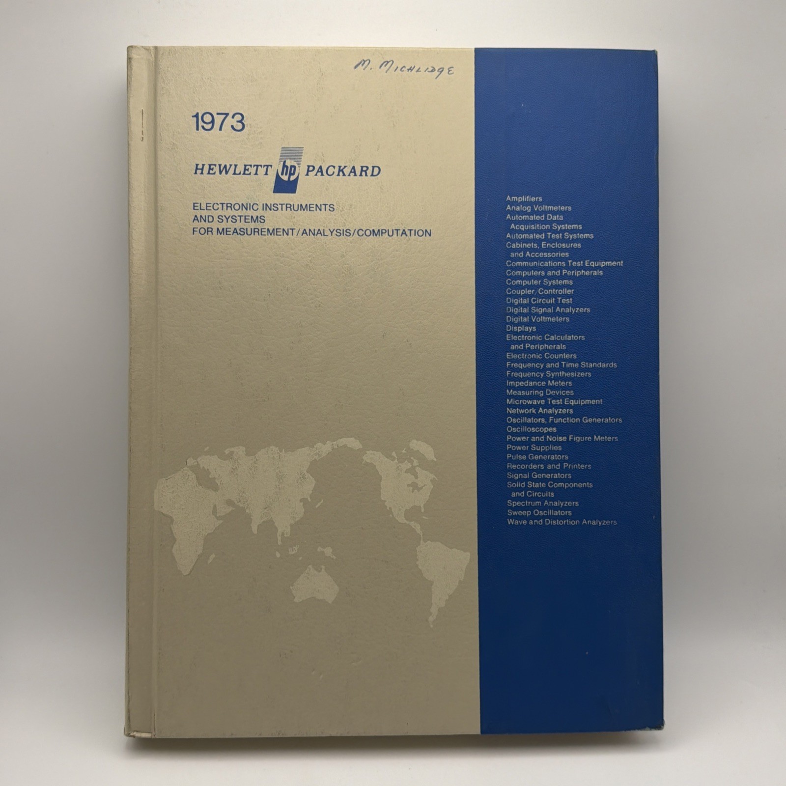 1973 HP Hewlett Packard Electronics Instruments Catalog Hardback