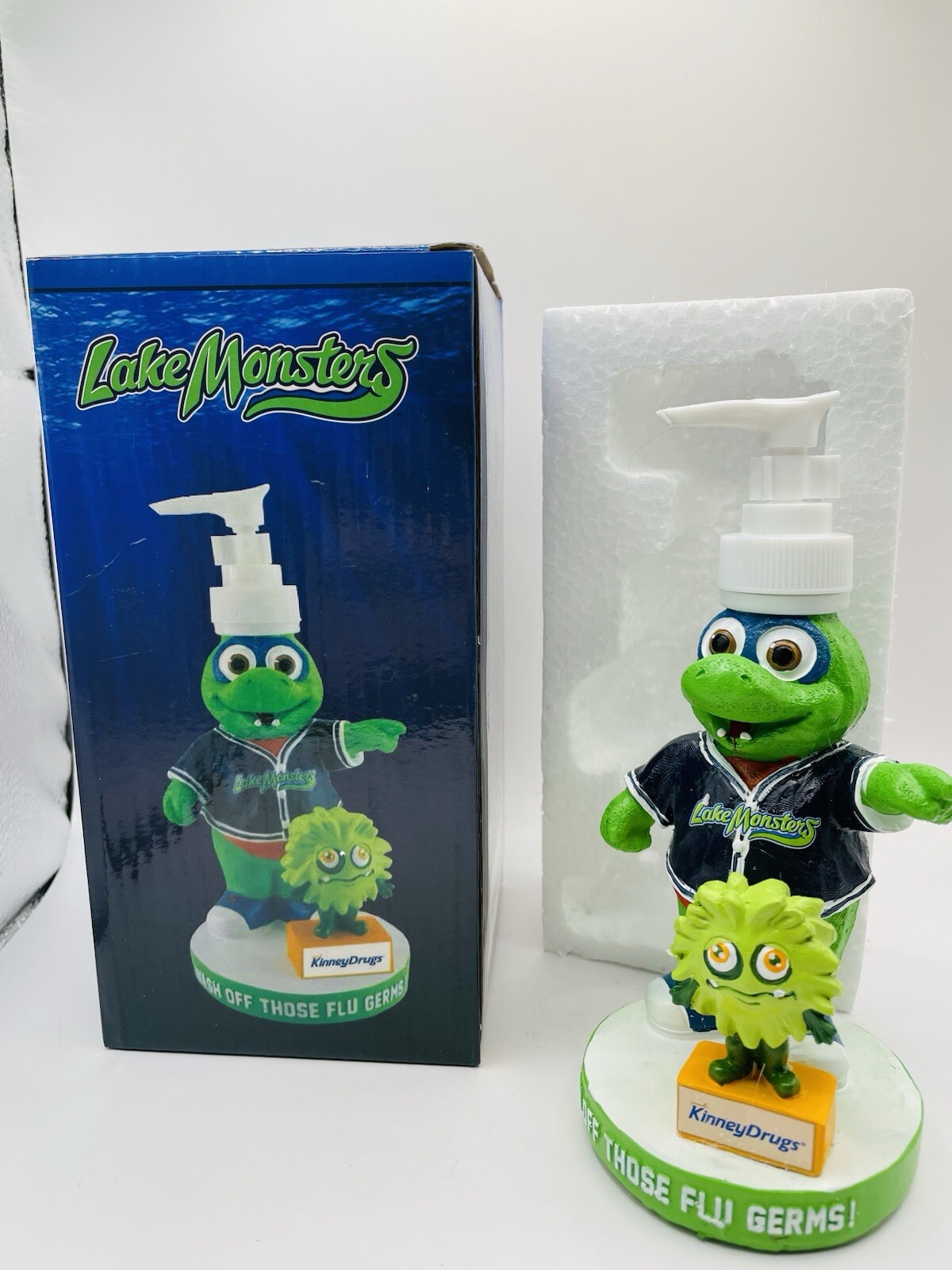 CHAMP Mascot Vermont Lake Monsters Soap Dispenser in Box SGA