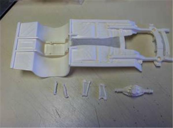 SMH Resins 1969-72 Nova Pro Street Chassis with 4 link 1/25 resin