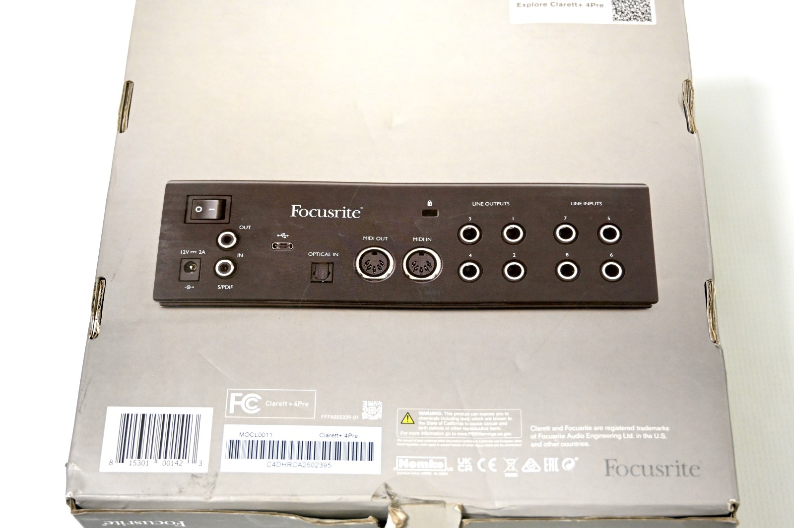 Focusrite Clarett+ 4Pre USB Audio Recording Interface for PC and Mac BRAND NEW