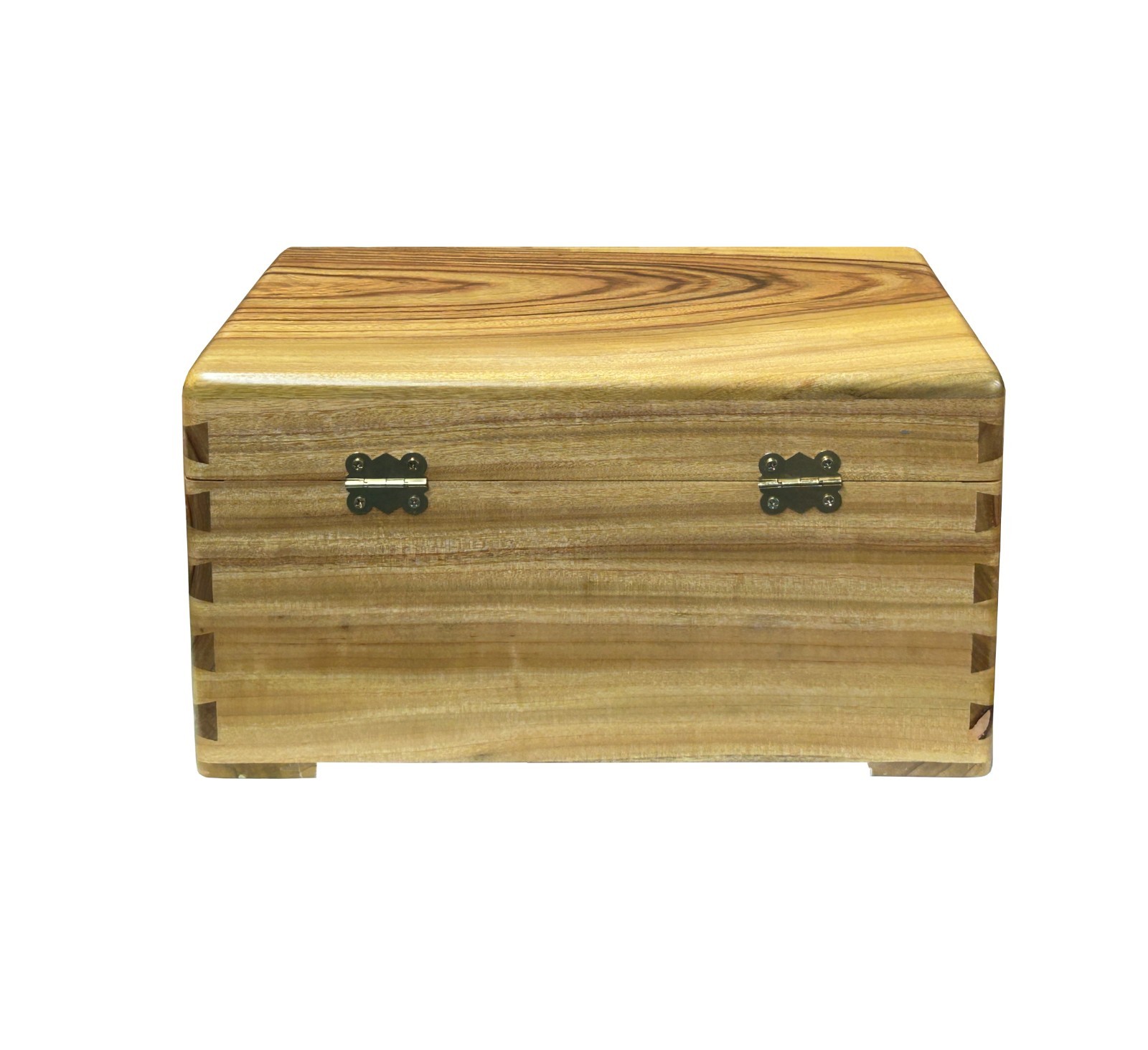 Chinese Light Tan Brown Rectangular Camphor Wood Storage Box Chest GB039
