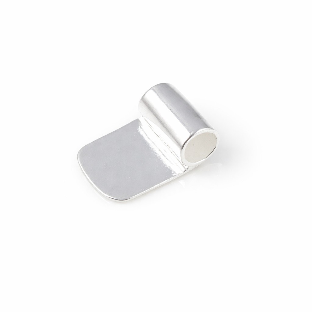 Bright Silver Glue On Tube Bails (Pkg 5-20) - Ships from WI, USA (519-BS)