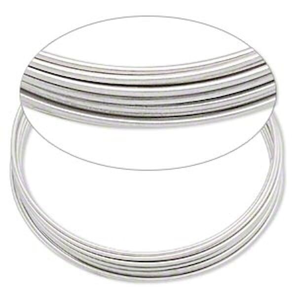 Memory Wire, Silver Stainless Steel, 1 3/4 Inch Small Bracelet 12 Loops *