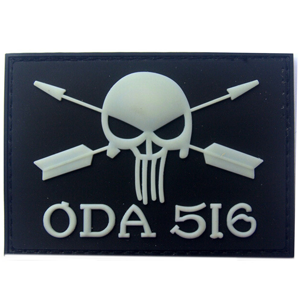 ODA 516 U.S. ARMY USA 3D US RUBBER PVC BADGE TACTICAL HOOK LOOP PATCH -01