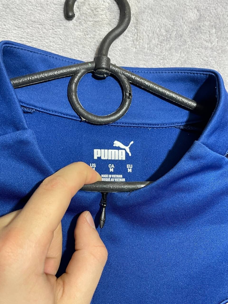 Stockport County Training Jacket Long Sleeve Blue Puma Polyester Mens Size M
