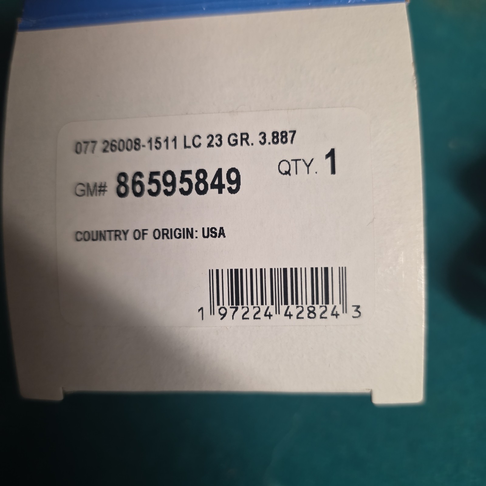 Used Genuine GM Sensor 86595849 85134166