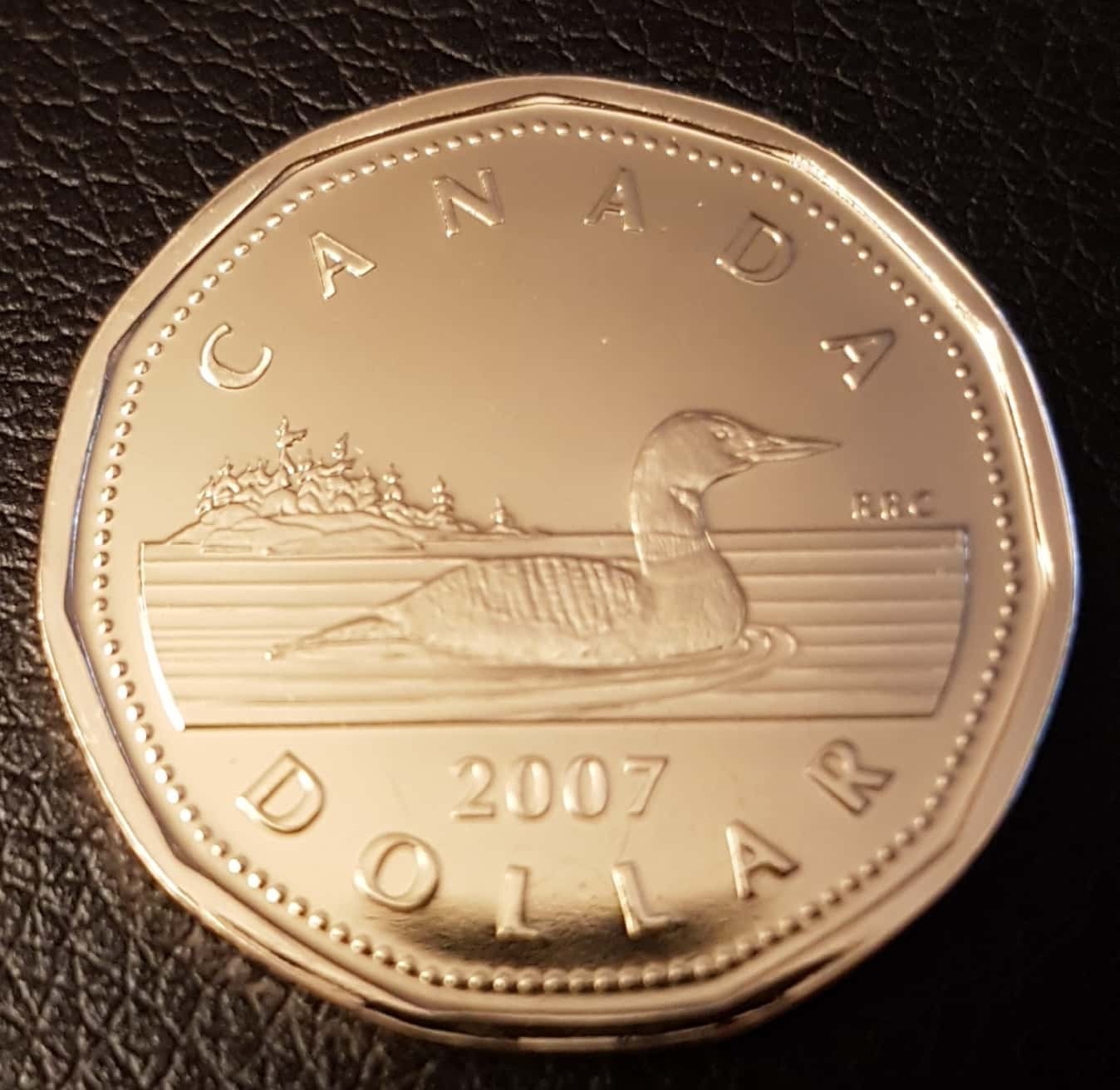 2007 Canada 1d Loonie - Proof Like - Uncirculated from Set