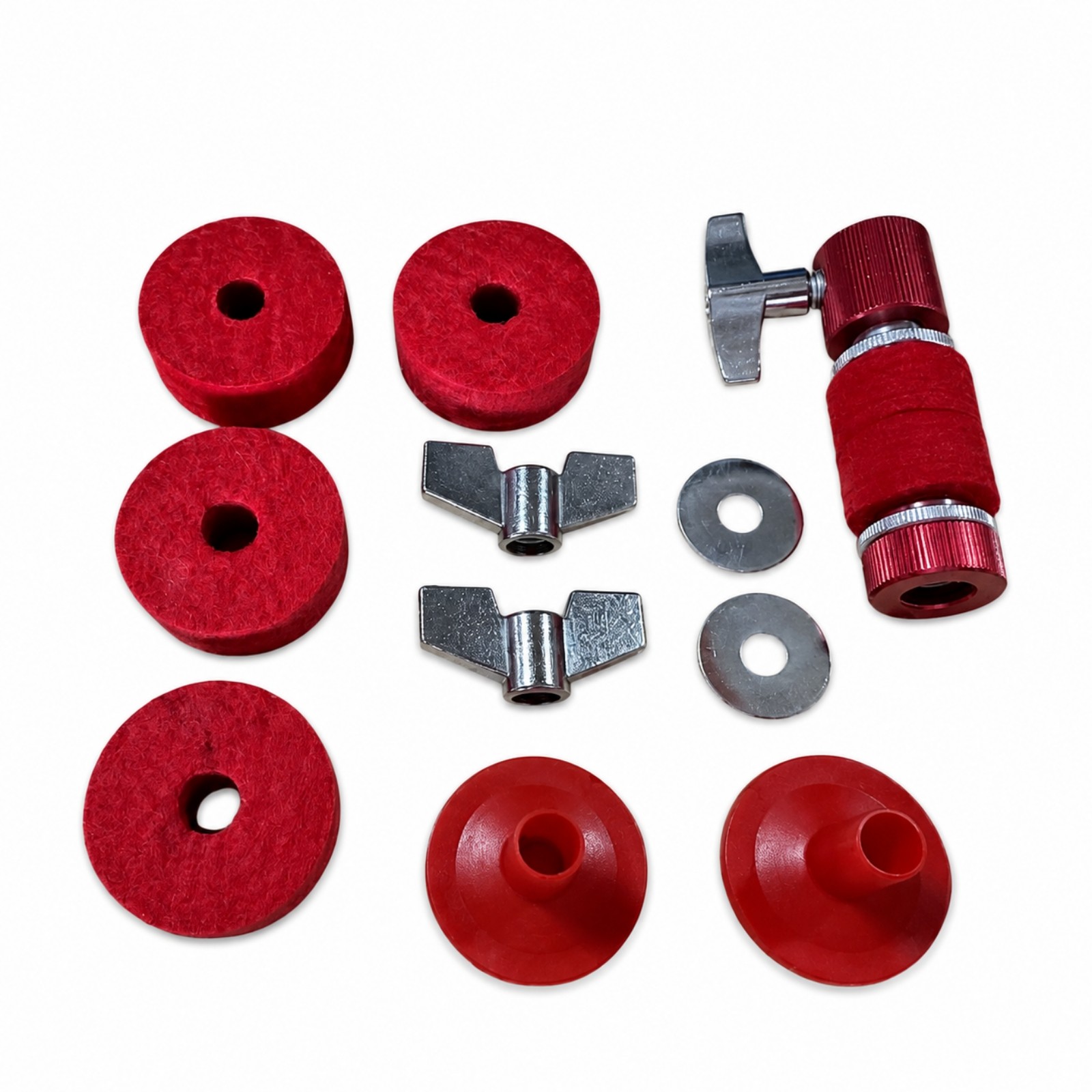 11 Pieces Drum Accessory Kit Replacement Drum Key with Felt Pads Easy to