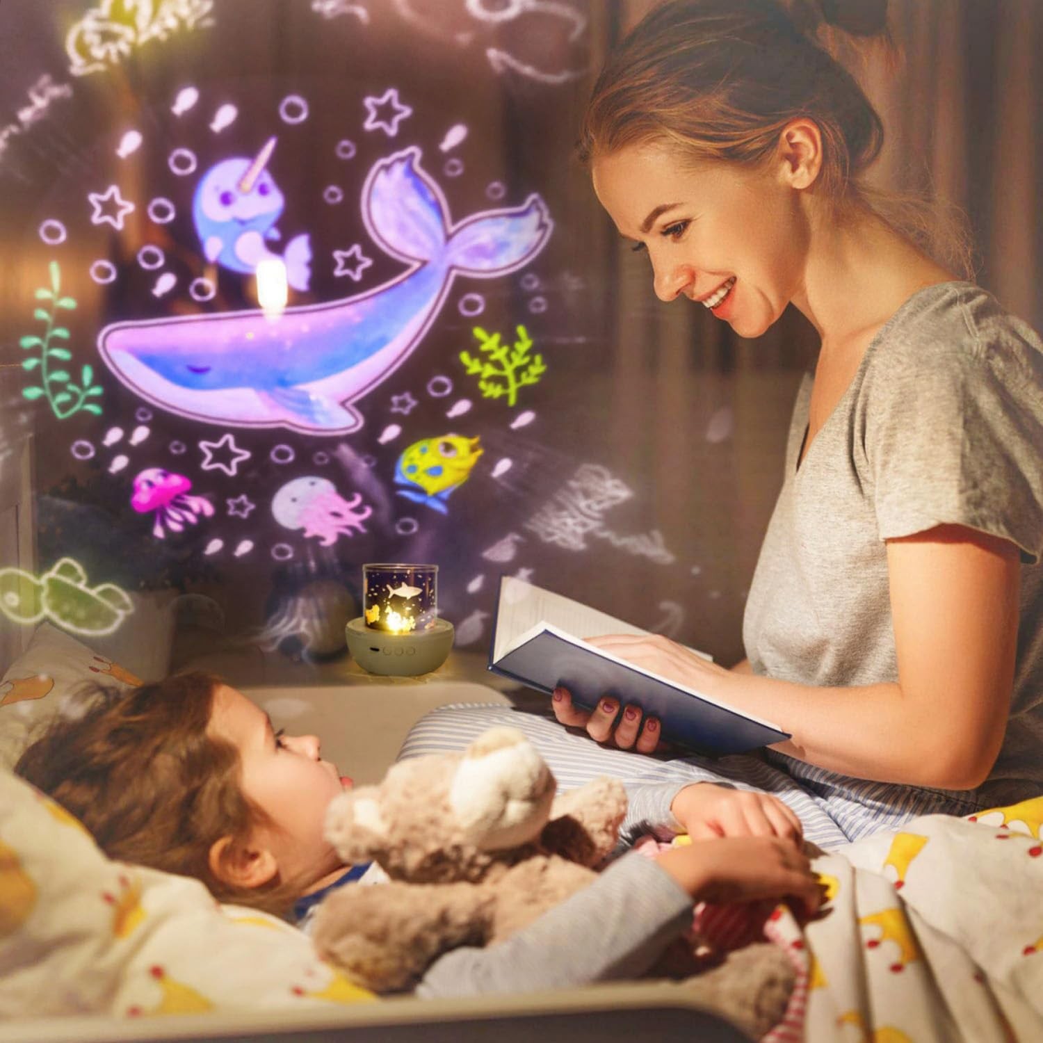 21 Sets of Films, Kids Night Light Projector, Projector Night Light for Kids ...