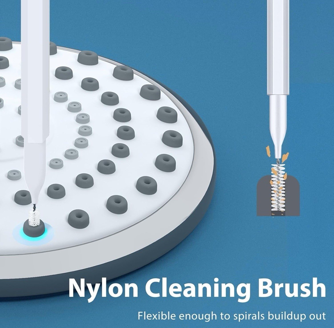 Shower Head Cleaning Tool Set - Multisize Brushes & Picks with Storage Box