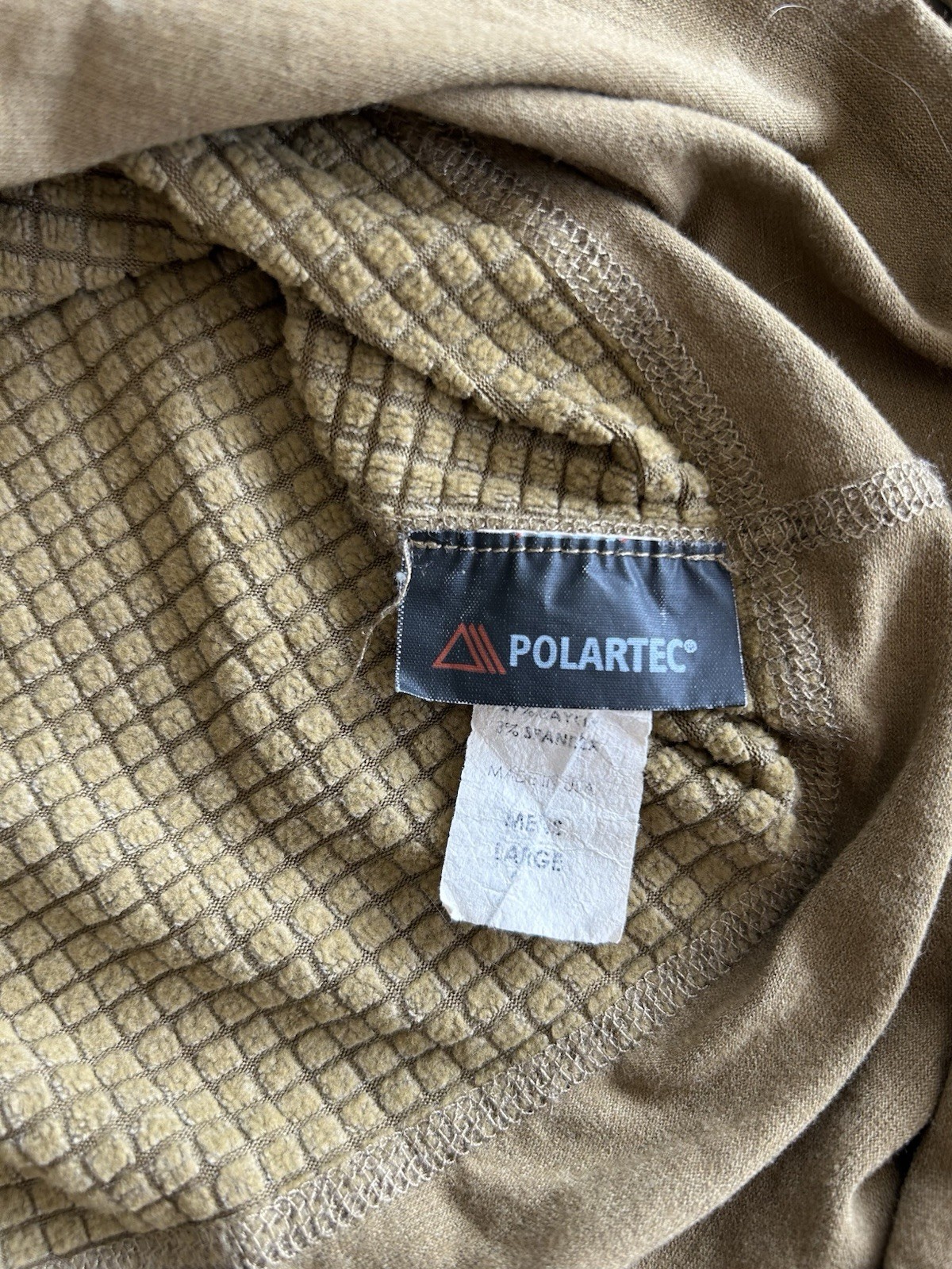 Serket Flame Resistant Grid Fleece, Large, Coyote Brown Level 2 Base Layer Shirt