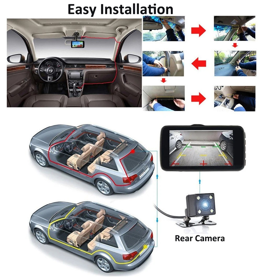 Car Surveillance Wifi Parking Monitor Reverse Camera Crash Recorder Motion Cam