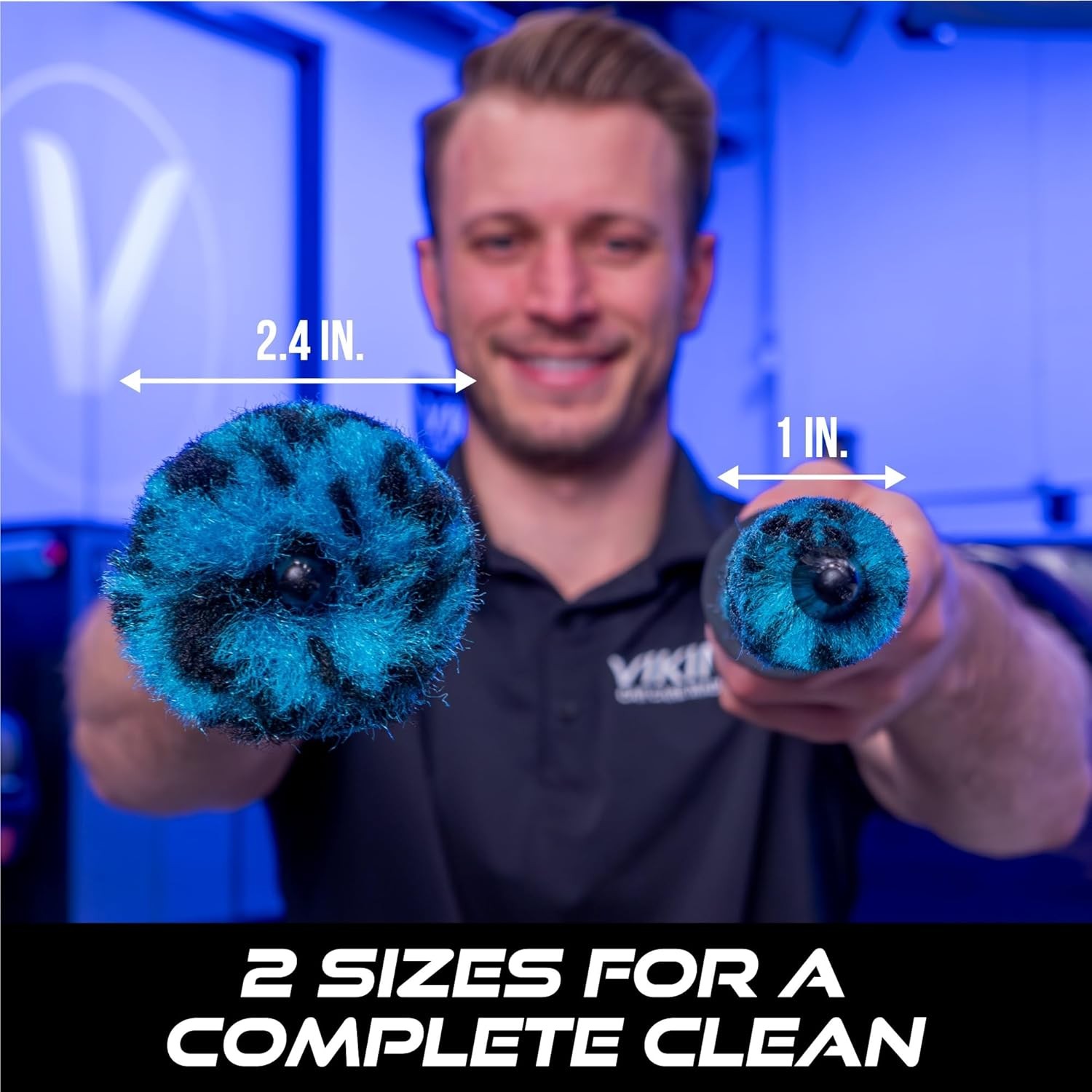 VIKING Wheel Brush Set, Cleaner and Barrel Kit, Includes Teal