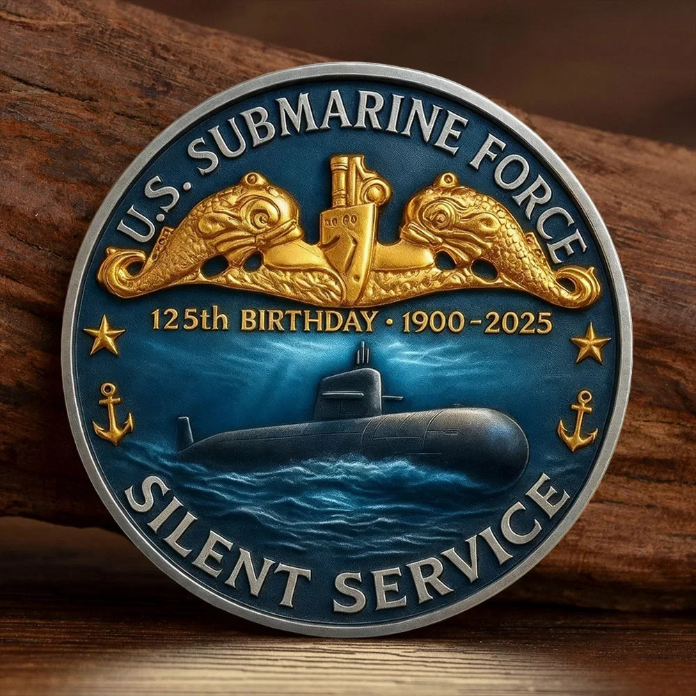 U.S. Submarine Force 1900-2025 125th Birthday Commemorative Challenge Coin