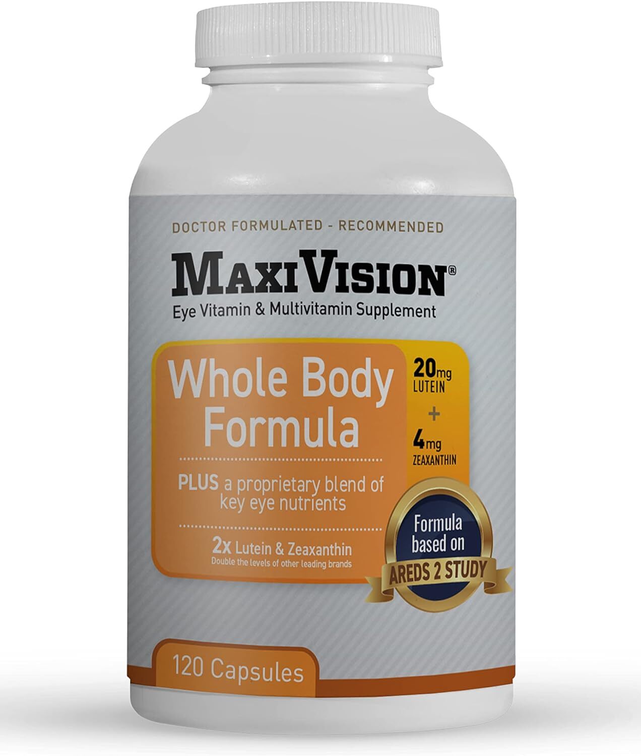 MaxiVision® AREDS 2 Whole Body Formula Eye Vitamins Lutein 120ct.