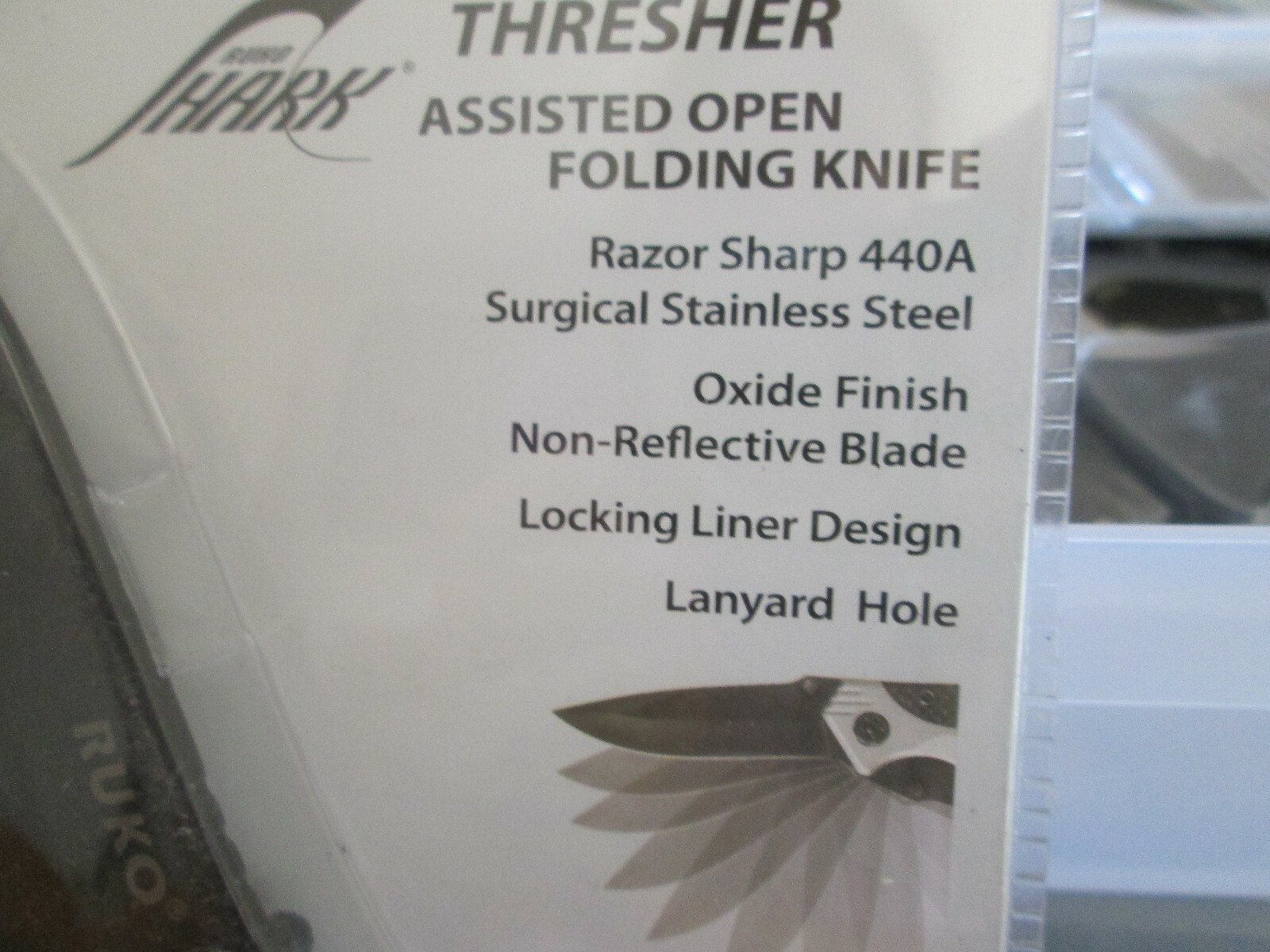 NIP RUKO Thresher Tactical Assisted Open Folding Knife 3 3/8" Blade