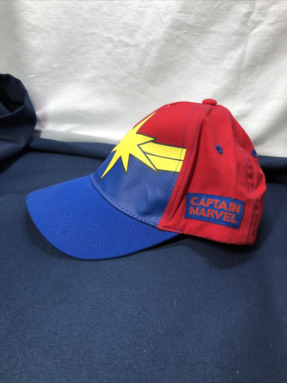 Marvel Comics Red Strapback Captain Marvel Baseball Cap OSFM