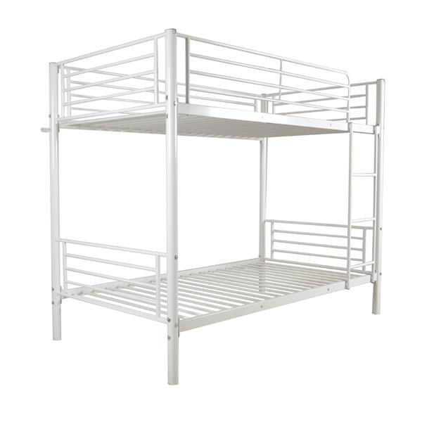Twin Over Twin Bunk Bed for Kids Adult Children Home Furniture Iron-Framed 2025