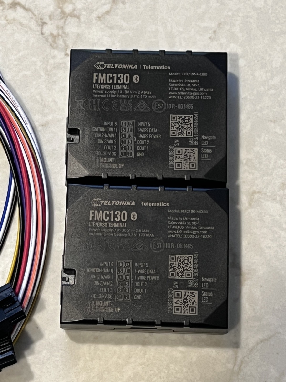 2 NEW Teltonika FMC130 LTE/GNSS Terminals