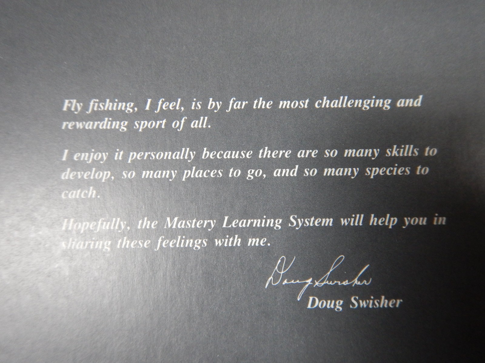 Mastery Learning System Basic Fly Casting with Doug Swisher