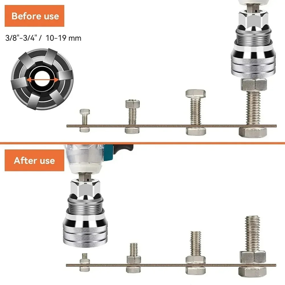 10-19mm Universal Socket Tool Adjustable Multifunction Wrench Sleeve Adapter Kit