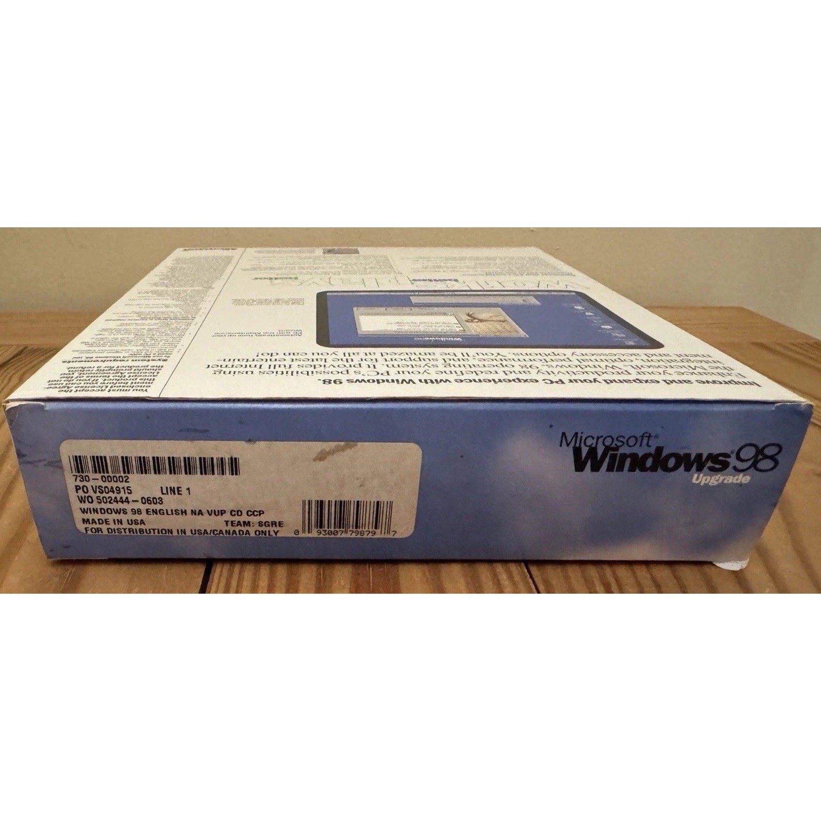 Microsoft Windows 98 Upgrade New Version 0398 Part X03-30200 - Tested