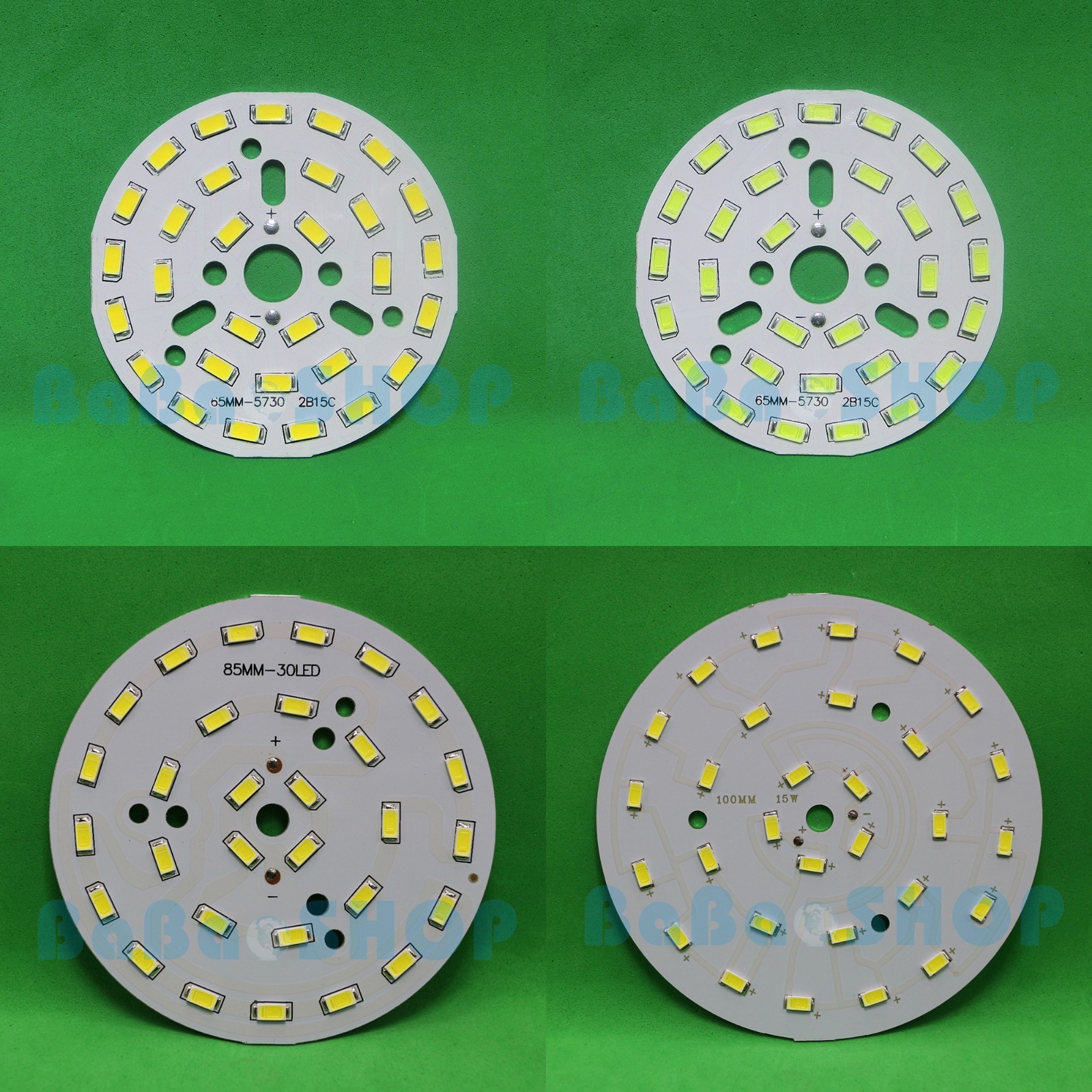1pc 15W 3000K/6000K Cold Warm White 5730 LED for Lamp Light Bulb 65/85/100mm