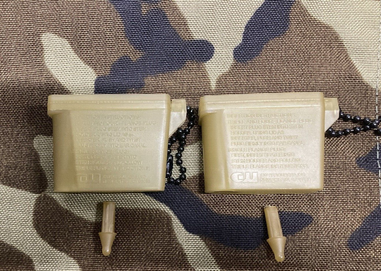 USGI  Ear Plug Case  Military Surplus  2 Each