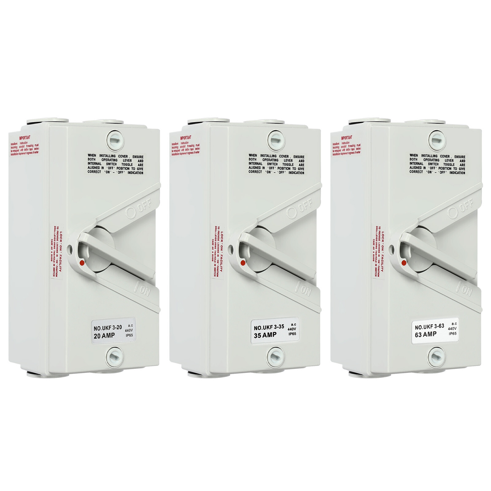 Isolation Switch, Safety Isolation Switch, 3 Pole Safety Isolation Switch