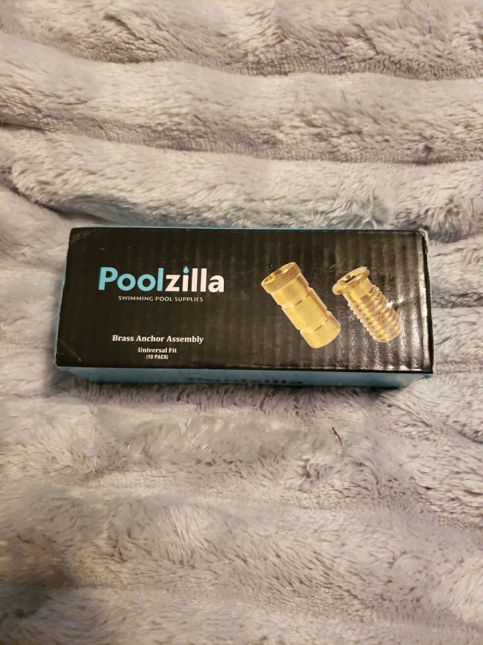 (Pack of 10) Poolzilla Brass Pool Cover Anchor Assembly Universal Fit