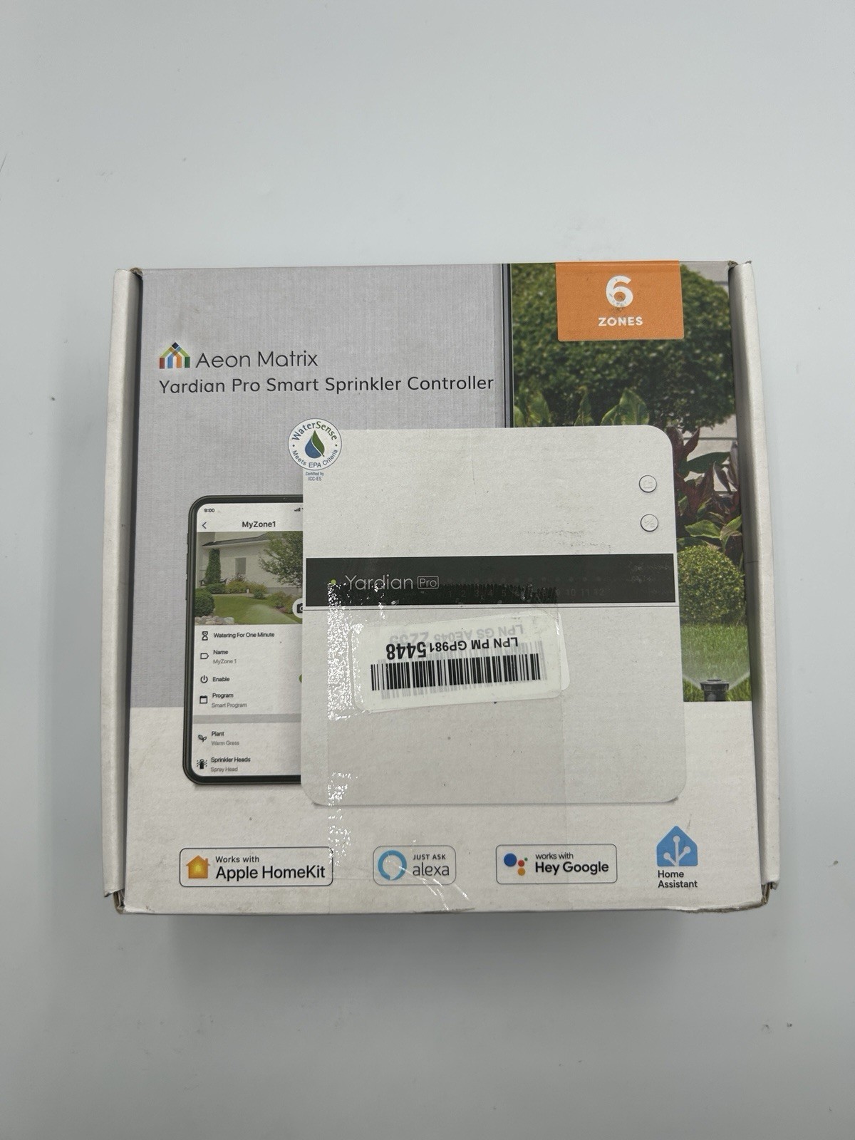 Yardian Pro Smart Sprinkler Controller 6 Zone - Irrigation Controller *READ*